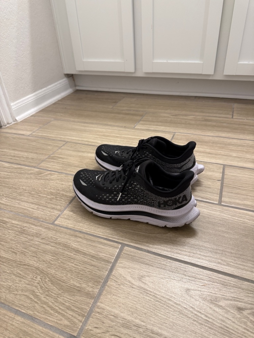 Hoka Black and White Performance Running Shoes - Picture 5 of 5